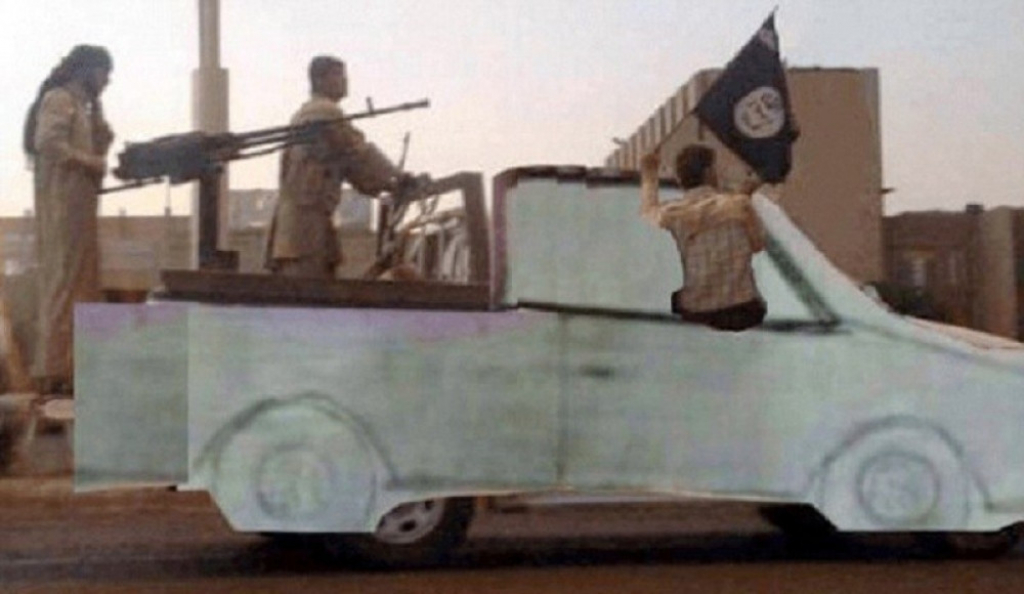 Crtež kamioneta namontiran na vozilo ISIS