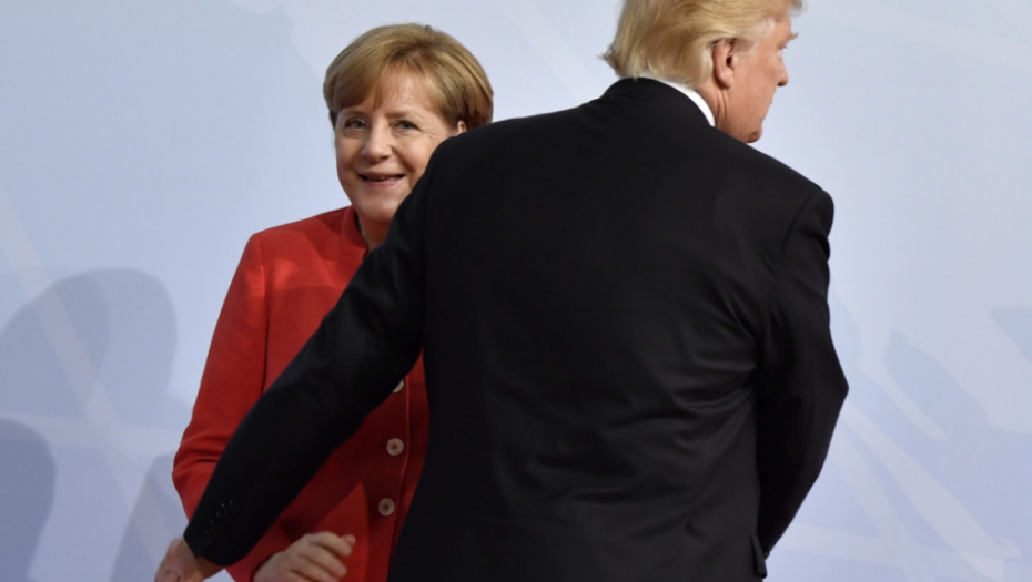 Donald Tramp i Angela Merkel