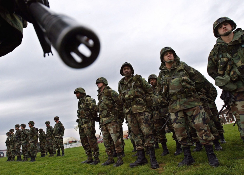 Američki vojnici u bazi Bondstil na Kosovu