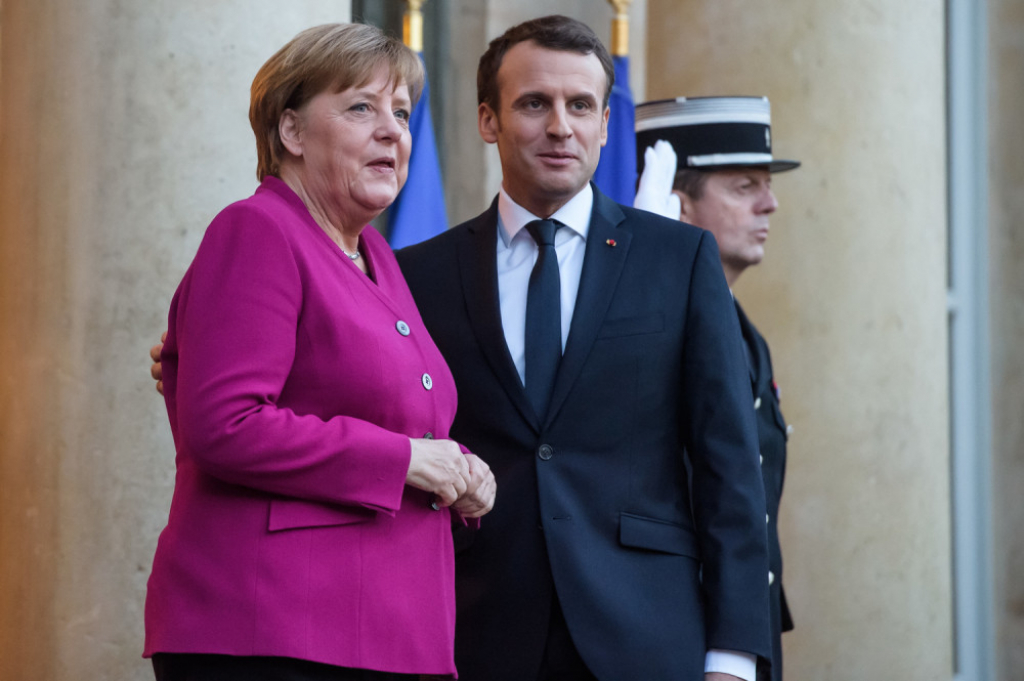 Merkel i Makron
