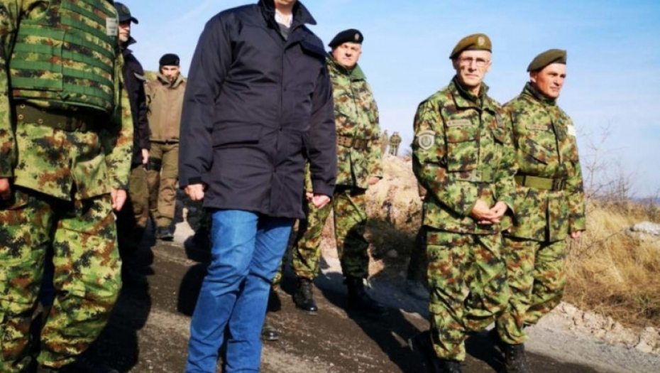 Aleksandar Vučić na Vojnoj vežbi