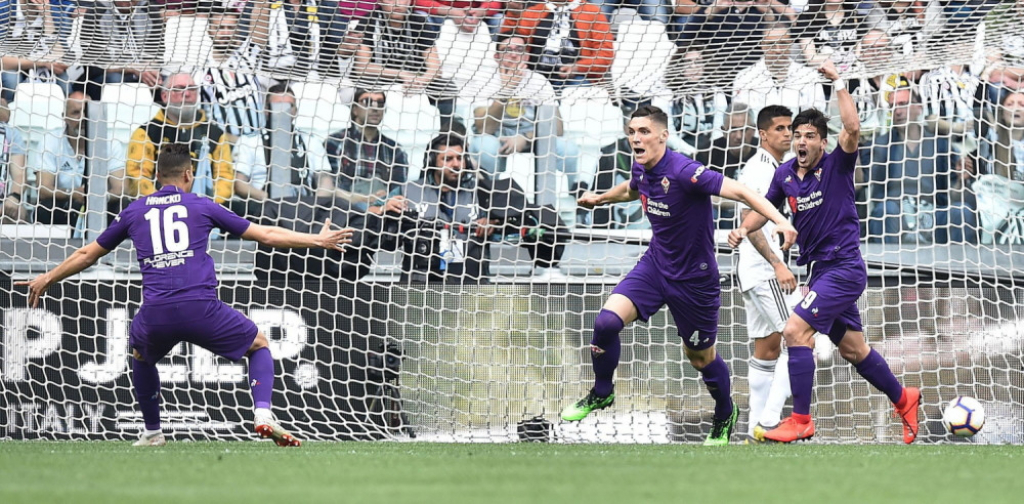 Nikola Milenković slavi gol Juventusu