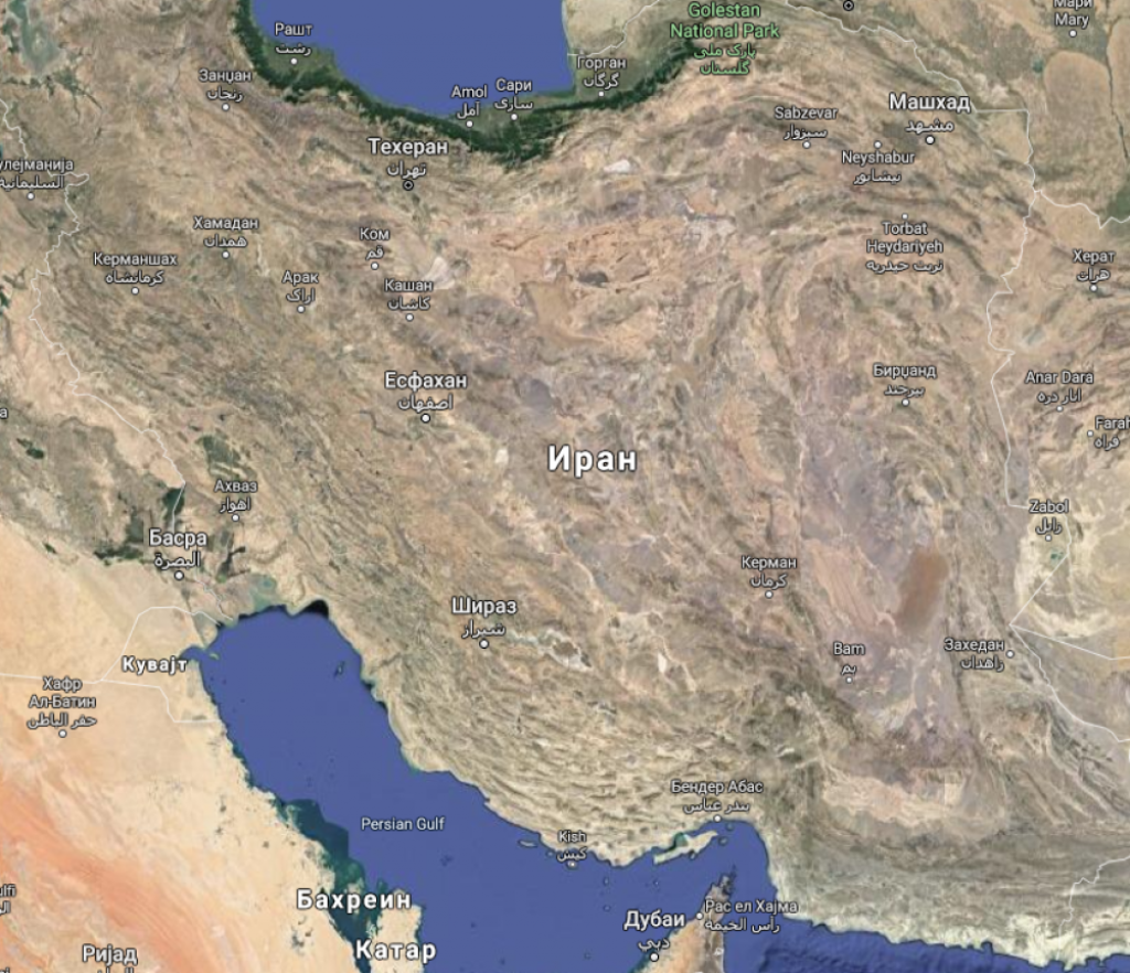 Iran, mapa