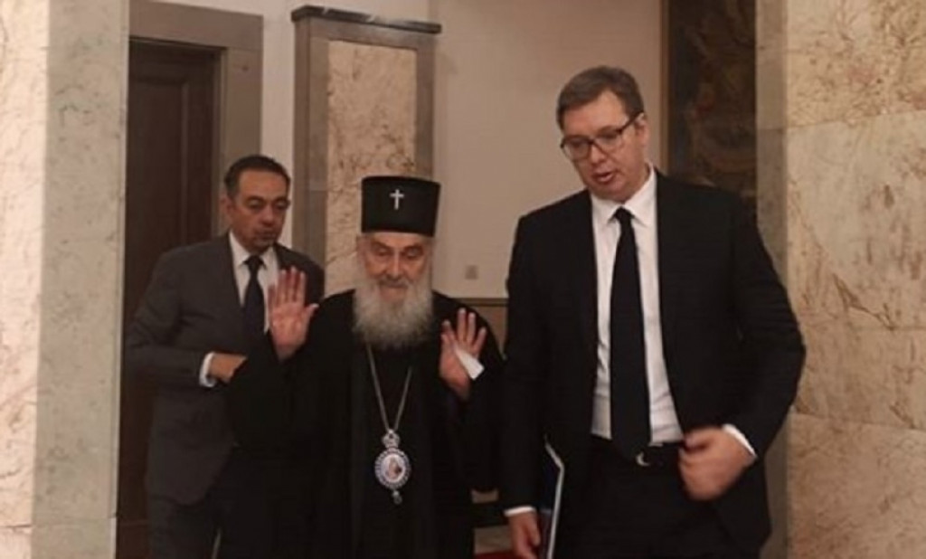 Aleksandar Vučić i patrijarh Irinej