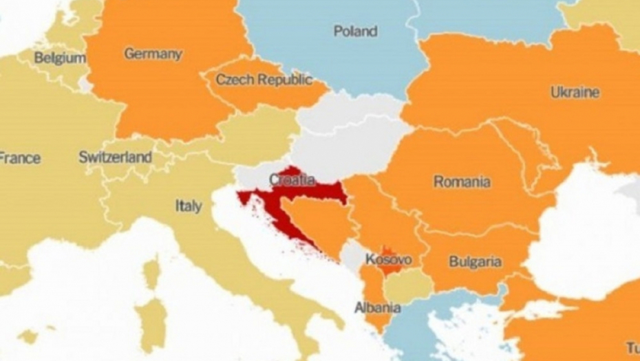 Mapa Balkana
