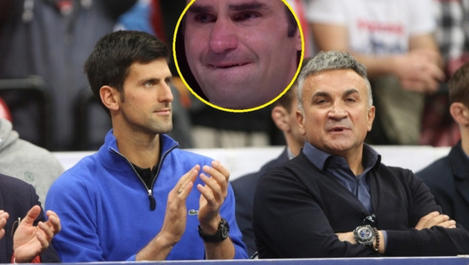 Novak i Srđan Đoković - Federer