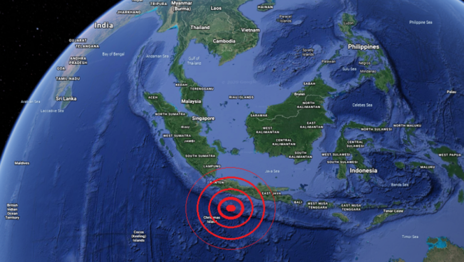 Java, Indonezija, zemljotres