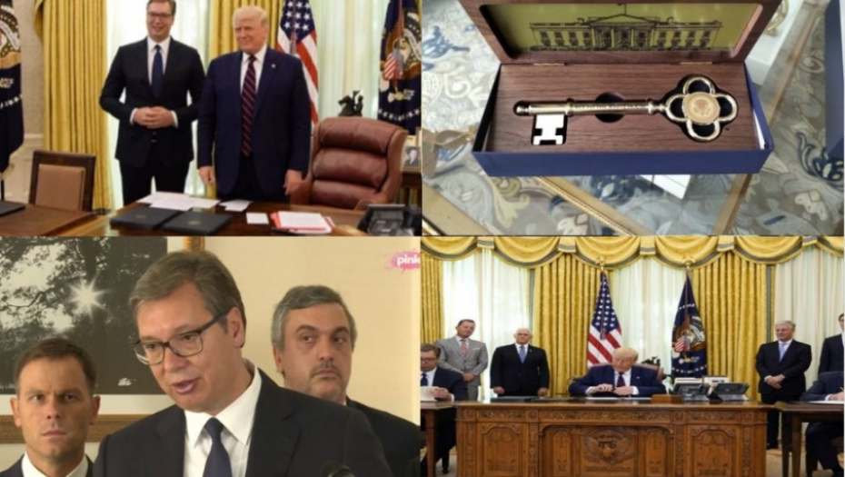 ključ Bele kuće Aleksandar Vučić Donald Tramp
