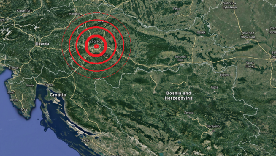 Hrvatska, Zagreb, zemljotres