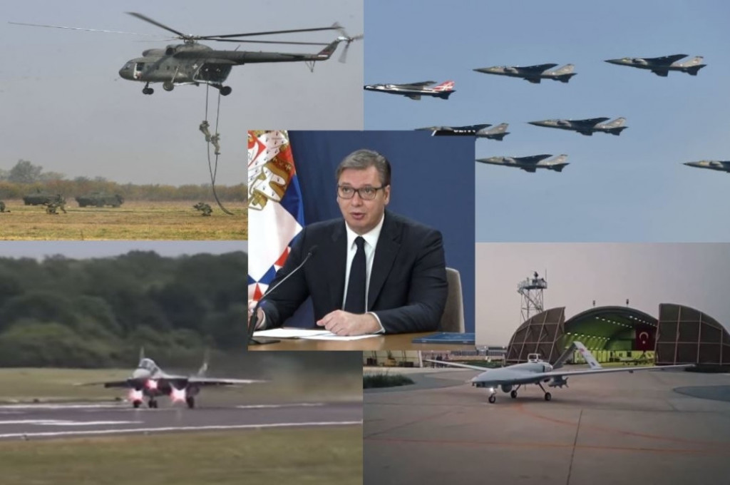 Aleksandar Vučić Vojska Srbije avioni