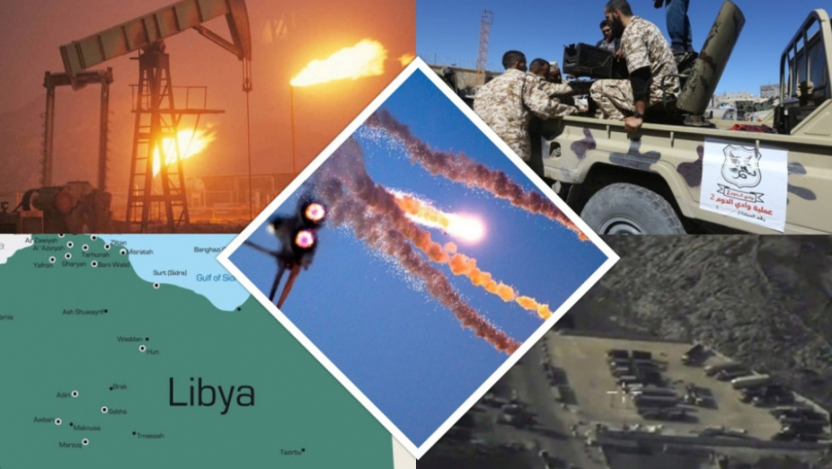 Libija, Bombardovanje, Polja nafte