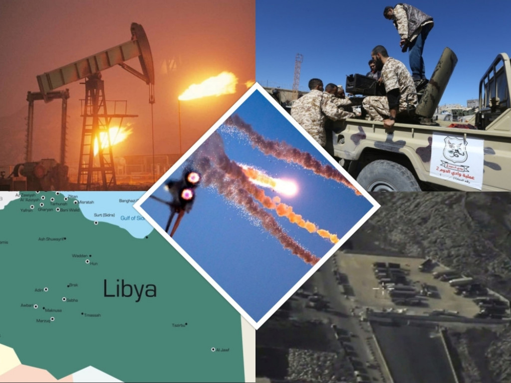 Libija, Bombardovanje, Polja nafte