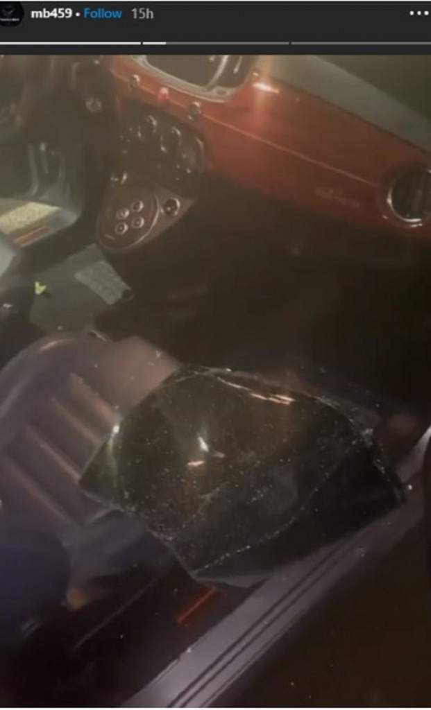 Balotelijev uništeni auto
