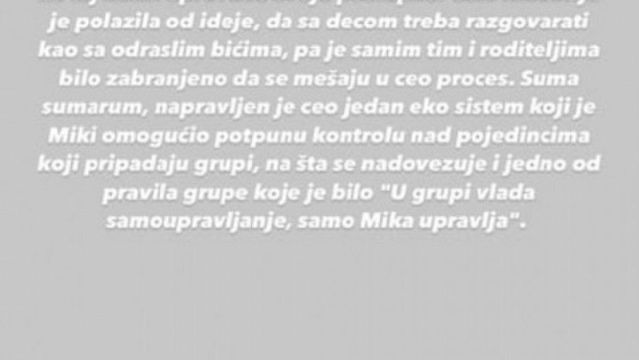 Mika Aleksić ispovesti učenica