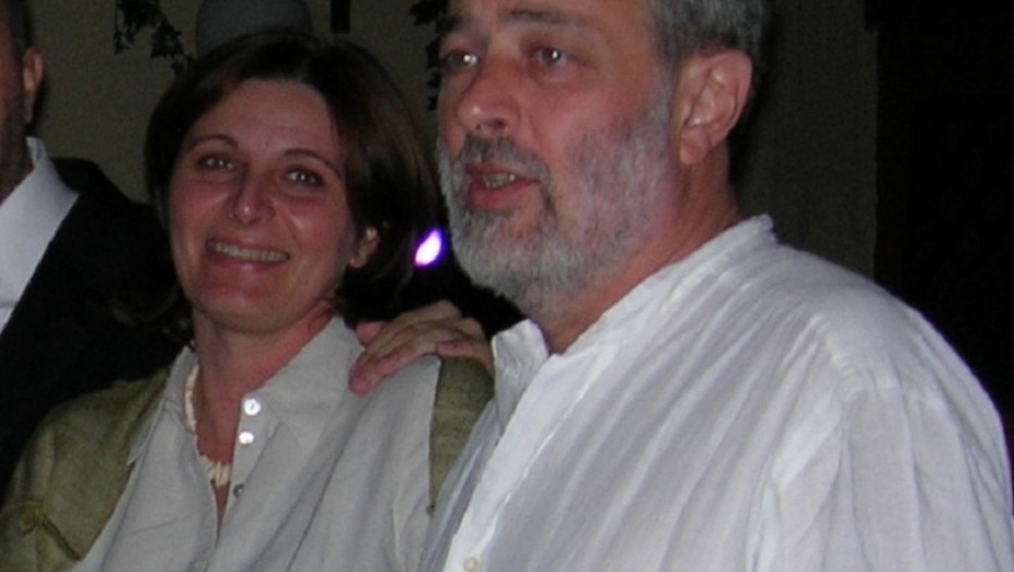 Mika Aleksić sa ženom