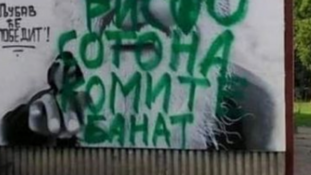 KOMITE NAPALE I U SRBIJI Jezive poruke na muralu posvećenom Amfilohiju! (FOTO)