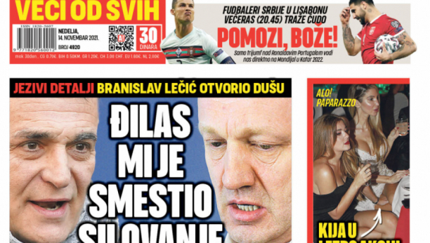 Branislav Lečić otvorio dušu:  "Đilas mi je smestio silovanje
