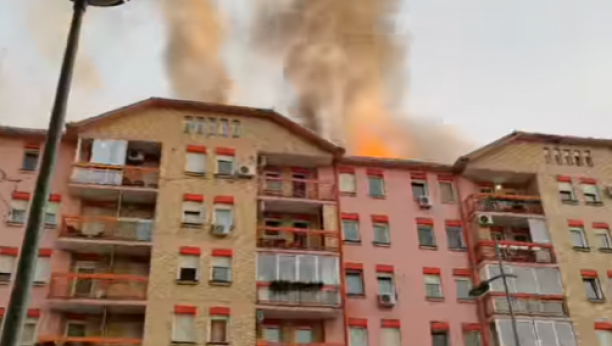 POŽAR U NOVOM SADU Vatra zahvatila krov, svi nadležni su na terenu (VIDEO)