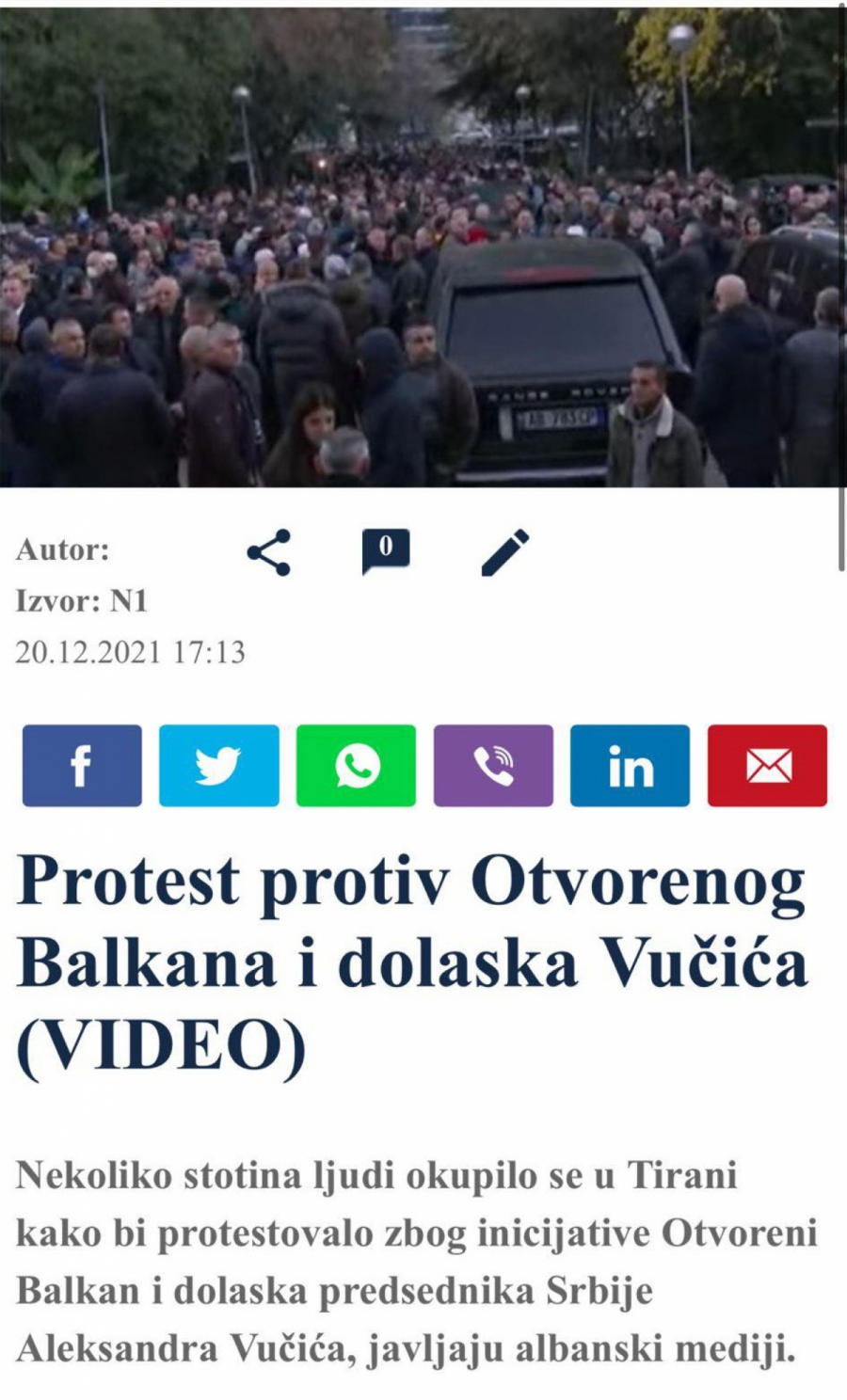 SKANDAL! Đilasovi mediji ne vide zapaljene zastave Srbije, već izveštavaju o mirnim albanskim demonstrantima koji ne vole Vučića