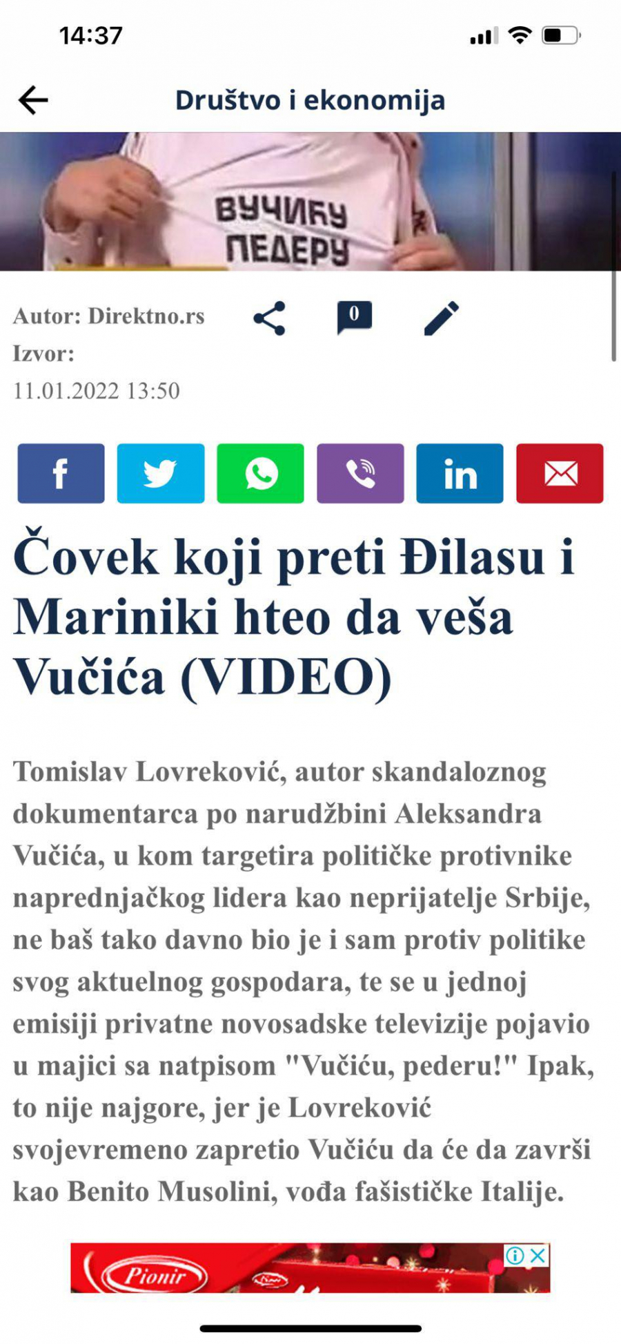 Đilasovi mediji dali najveći dokaz objektivnosti Lovrekovićevog filma!