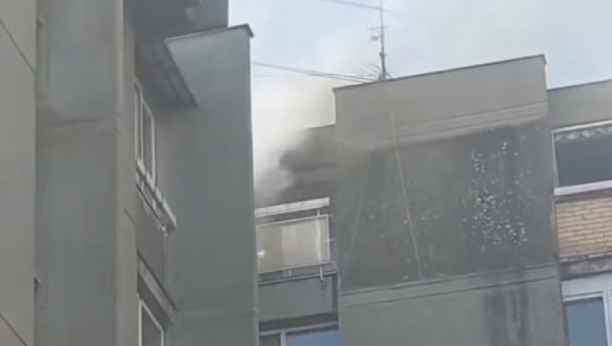 POŽAR U NOVOM SADU! Gori zgrada na Beogradskom keju (FOTO,VIDEO)