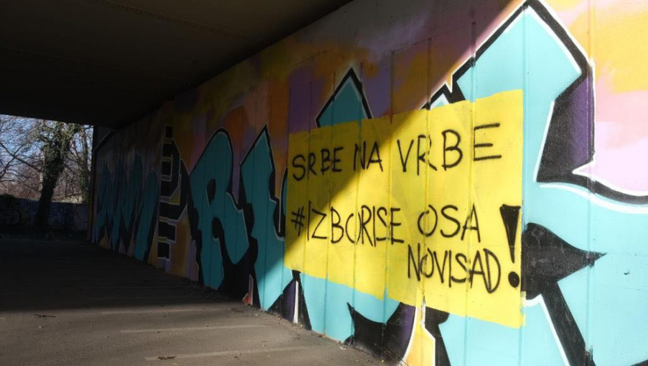 "SRBE NA VRBE" Skandalozni neofašistički grafiti osvanuli u Novom Sadu, analitičar ocenio - reč je o POVAMPIRENIM USTAŠAMA