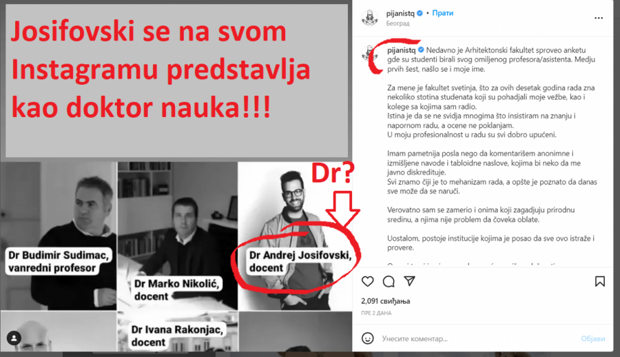 KO JE ANDREJ JOSIFOVSKI, OPTUŽENI ZA UZNEMIRAVANJE STUDENTKINJA? Bakarec: Medijska ličnost opozicije, vandal koji mrzi Srbiju (FOTO/VIDEO)