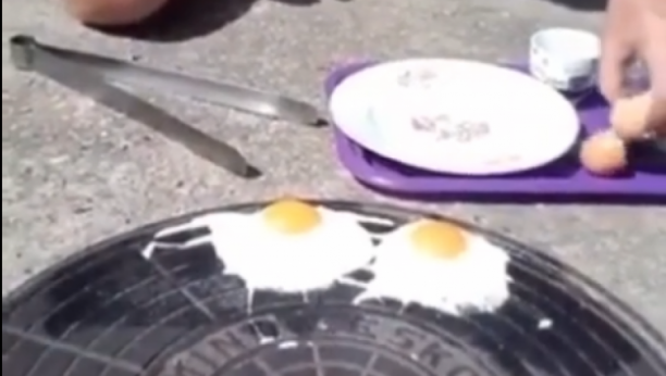 MISLITE DA JE SADA PREVRUĆE? Ovaj snimak dokazuje suprotno:  Jaja su se tada pekla na ulici, bukvalno! (VIDEO)