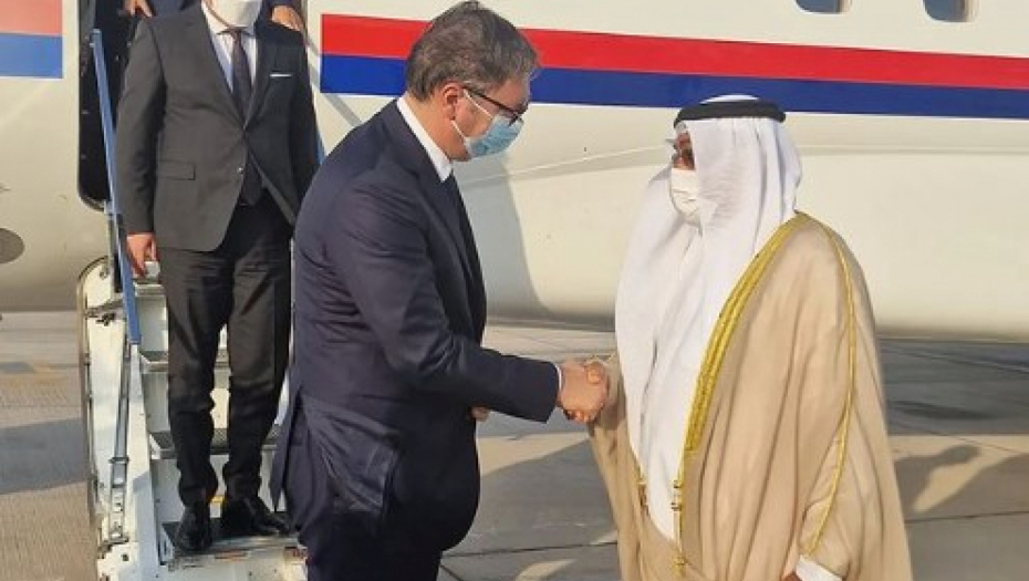 VUČIĆ U ABU DABIJU Došao na poziv šeika Mohameda bin Zajeda, prva zvanična poseta u novom mandatu! (FOTO)