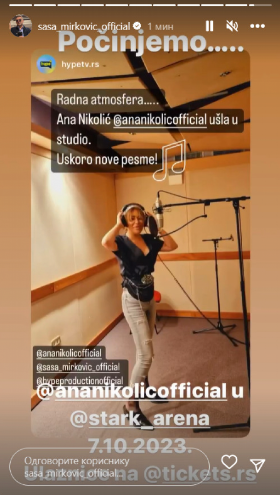 ŠTA SE TO KRČKA? Ana Nikolić sprema nove hitove!