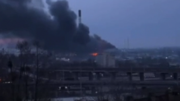 GORI KIJEV Prvi snimci bombardovanja ukrajinske prestonice (VIDEO)