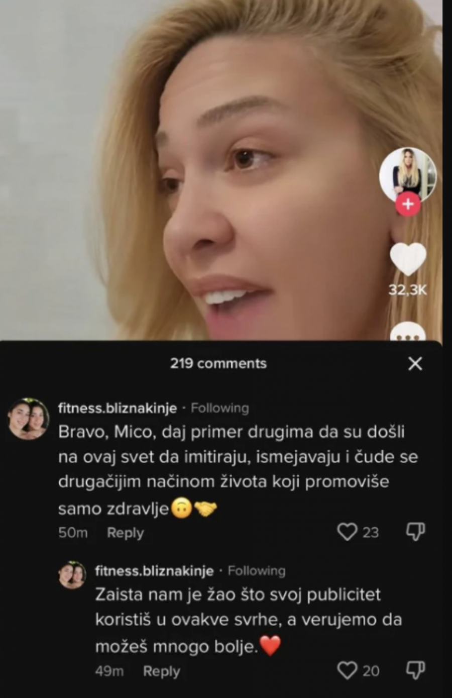 MILICA TODOROVIĆ IMITIRALA FITNES BLIZNAKINJE Njihova reakcija je burna pa su joj se obratile ovim komentarom (VIDEO+FOTO)
