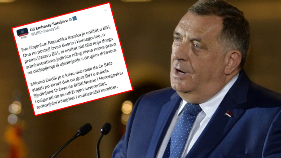 AMERIKA DIREKTNO PRETI! "Milorad Dodik greši ako misli da će SAD stajati po strani"