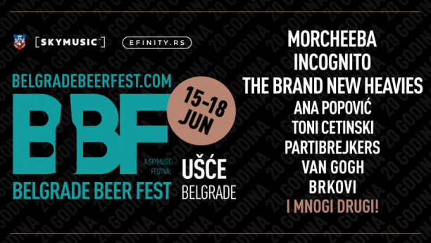 Belgrade Beer Fest: Morcheebi se pridružuju i The Brand New Heavies, Incognito, Partibrejkers, Toni Cetinski, Brkovi i mnogi drugi, ulaznice u prodaji od danas