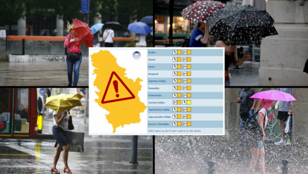 RHMZ IZDAO NAJNOVIJE UPOZORENJE Jaka oluja u Beogradu i na čitavoj teritoriji Srbije
