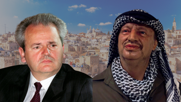 Jaser Arafat i SLobodan Milošević