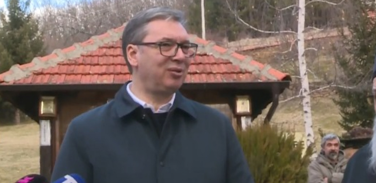 Predsednik Vučić obilazi manastir Lepčince