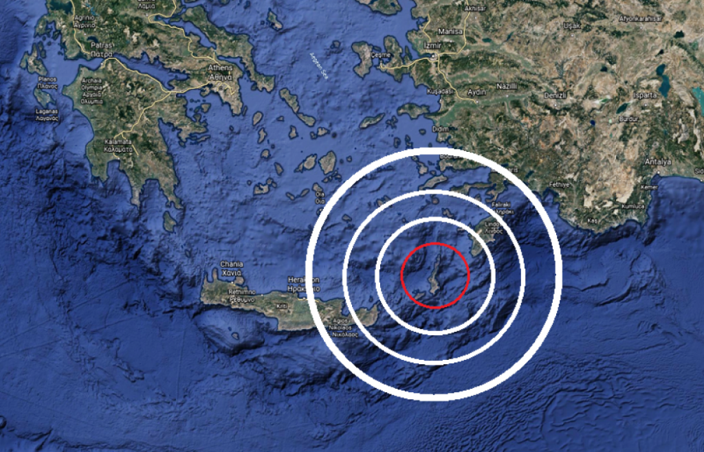 Grčka, Karpatos, zemljotres