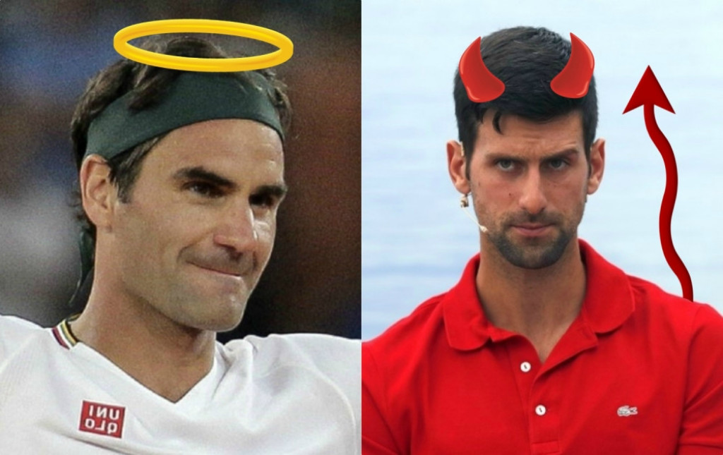 Federer svetac - Novak đavo