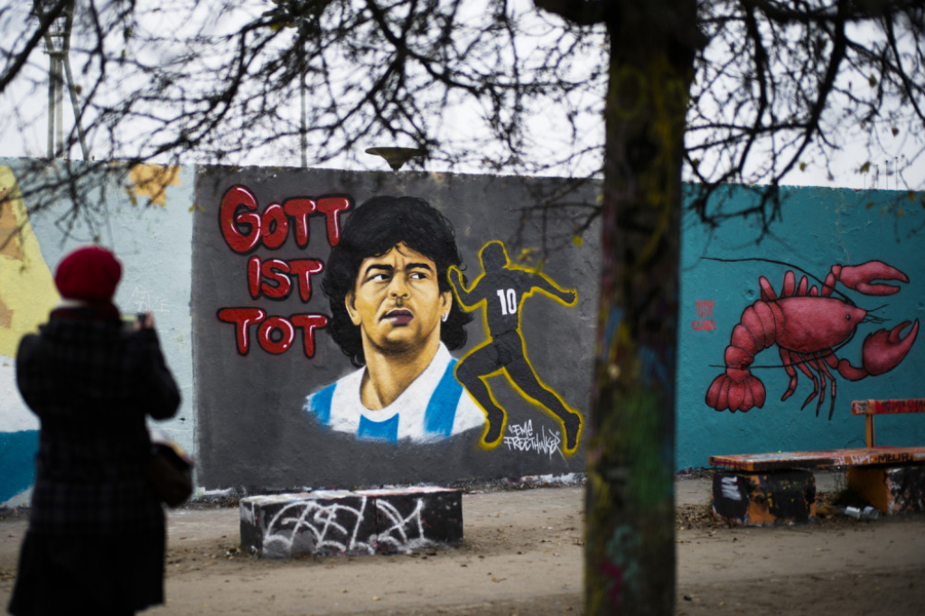grafit u Berlinu Dijego Maradona