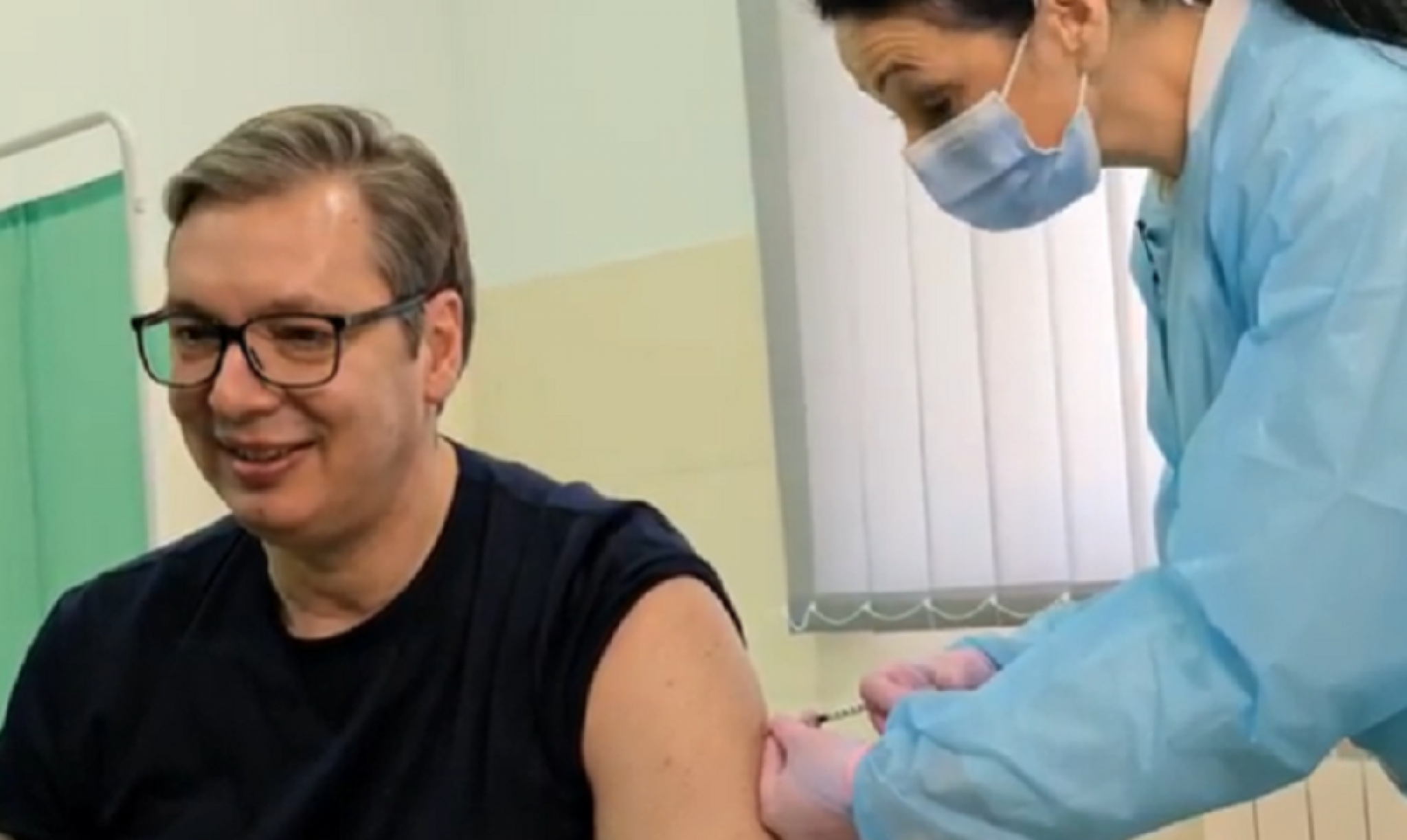 Aleksandar Vučić na vakcinaciji