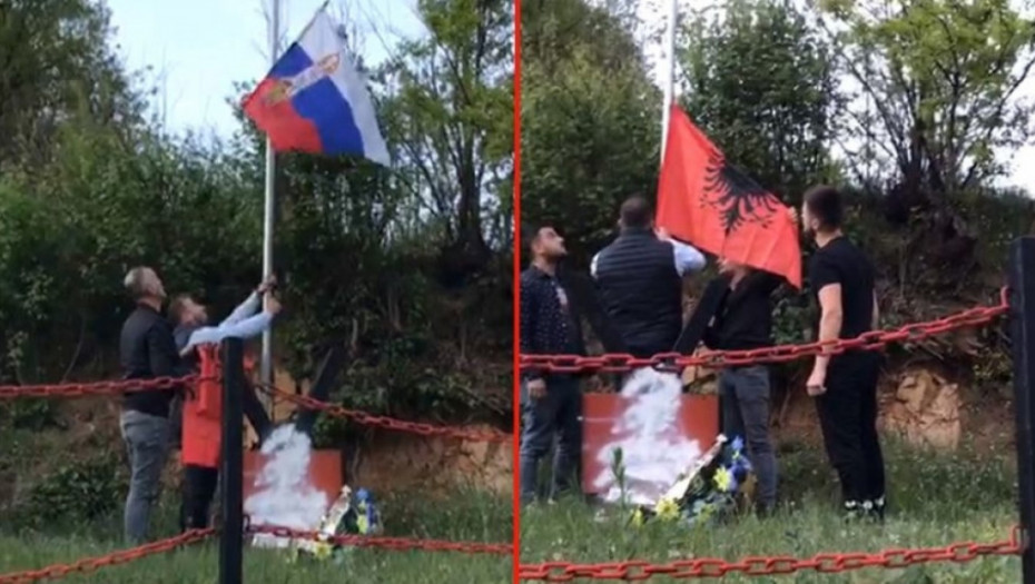 Albanskom zastavom zamenli srpsku