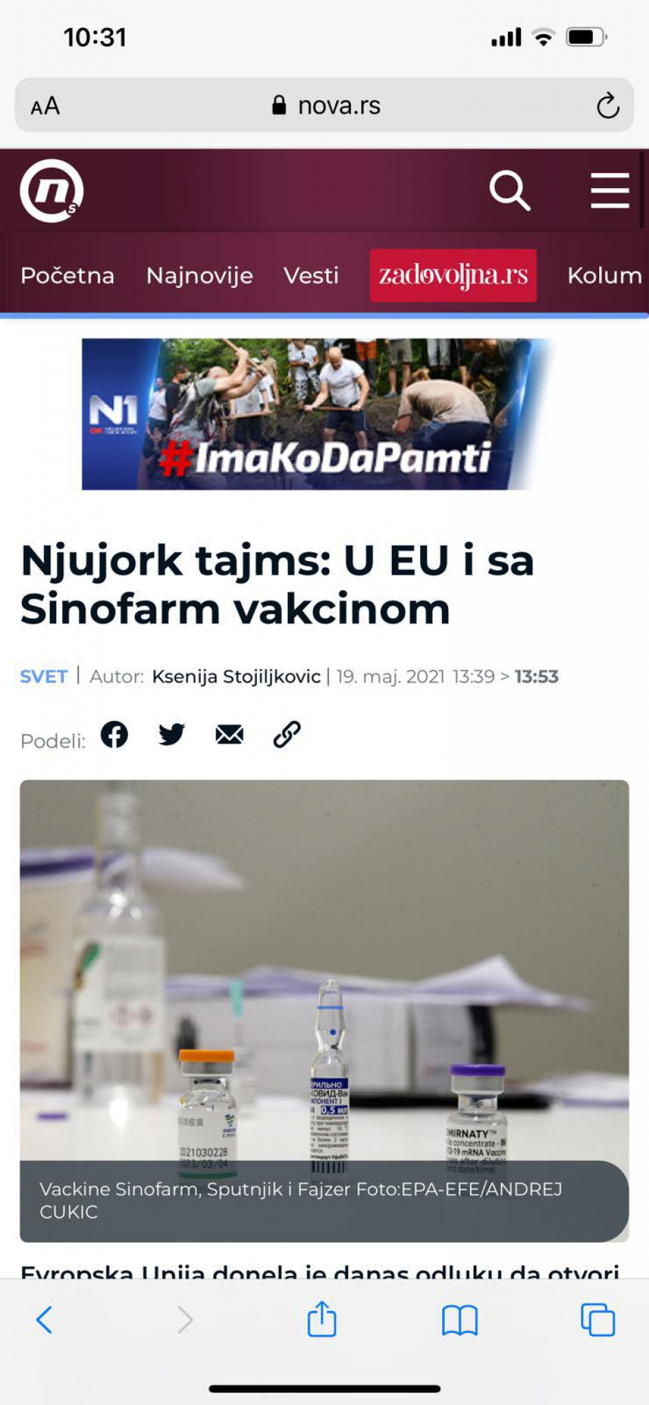 EVROPA DONELA ODLUKU Vučićeva predviđanja se obistinila