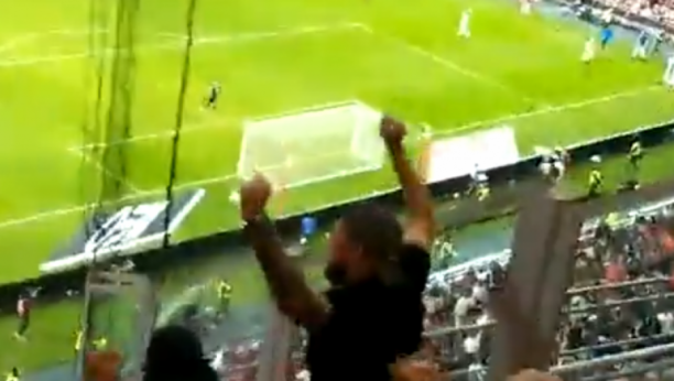 STADION JE EKSPLODIRAO! Snimak Mitrovićevog gola sa tribina, naježićete se zbog ovoga! (VIDEO)