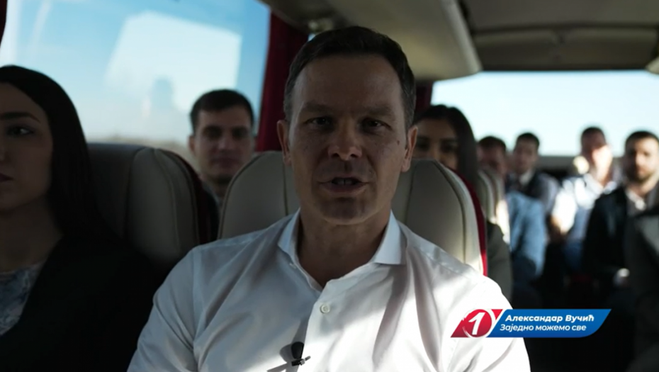 Kandidati za poslanike liste "Aleksandar Vučić – Zajedno možemo sve" danas su putovali auto-putem "Miloš Veliki’"