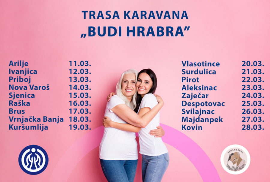 ZAUZMI MESTO U NAŠEM KARAVANU, BUDI HRABRA! Kompanija „Dunav osiguranje“ i Udruženje „Žena uz ženu“ i ove godine zajedno u prevenciji raka dojke