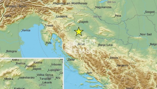 Zemljotres jačine 4,3 Rihtera pogodio Jadransko more