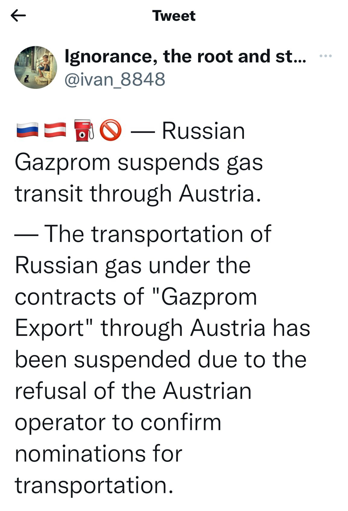 GASPROM U PROBLEMU Obustavljen tranzit ruskog gasa preko Austrije