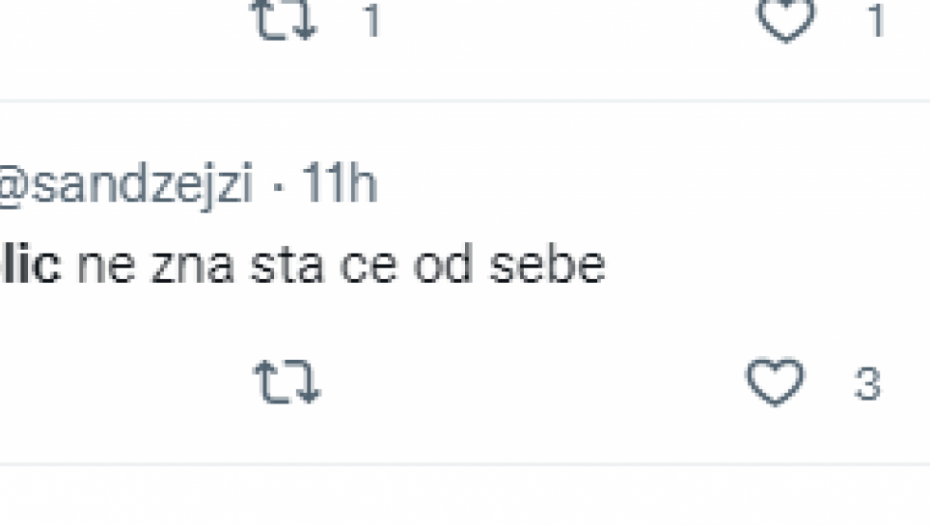 Ana Nikolić Tviter komentari 