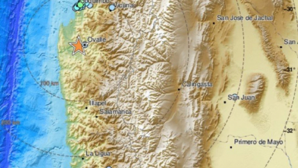 ŽESTOK POTRES Zemljotres jačine 6,2 stepeni pogodio Čile